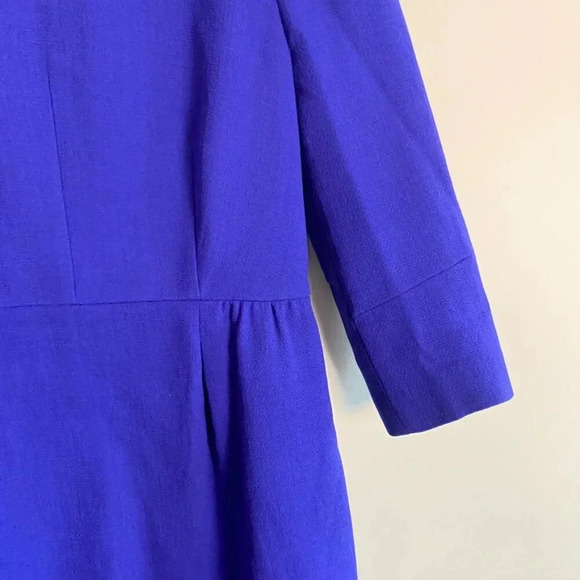 J. Crew Blue 100% Wool Teddie Dress - Picture 5 of 13